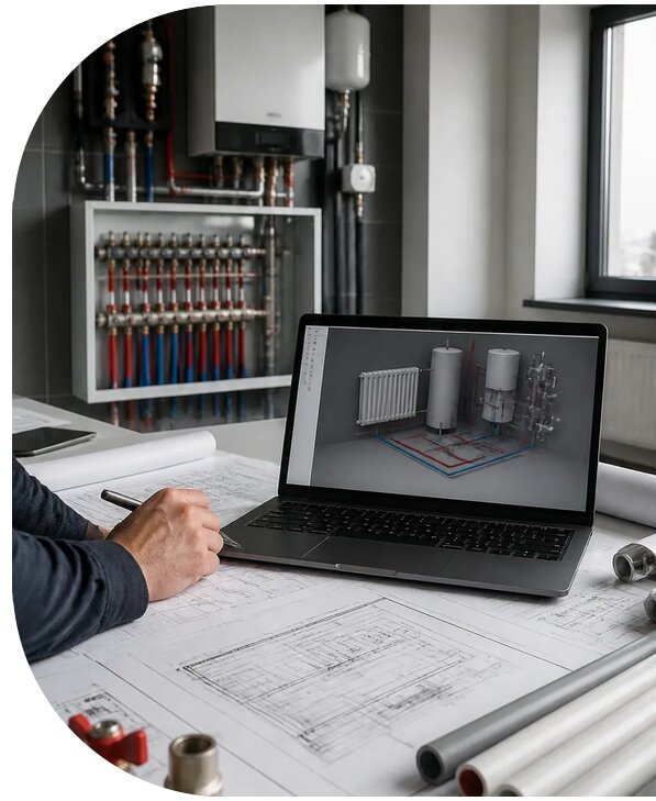 Проектирование систем отопления в Ярцеве от 15261 р. | АПаруса-Рцв