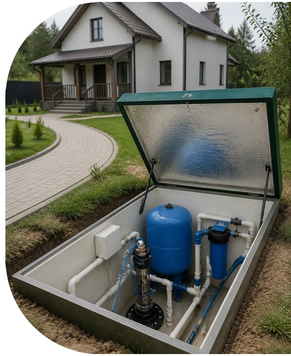 Автономное водоснабжение дома в Ярцеве от 152610 р. | АПаруса-Рцв